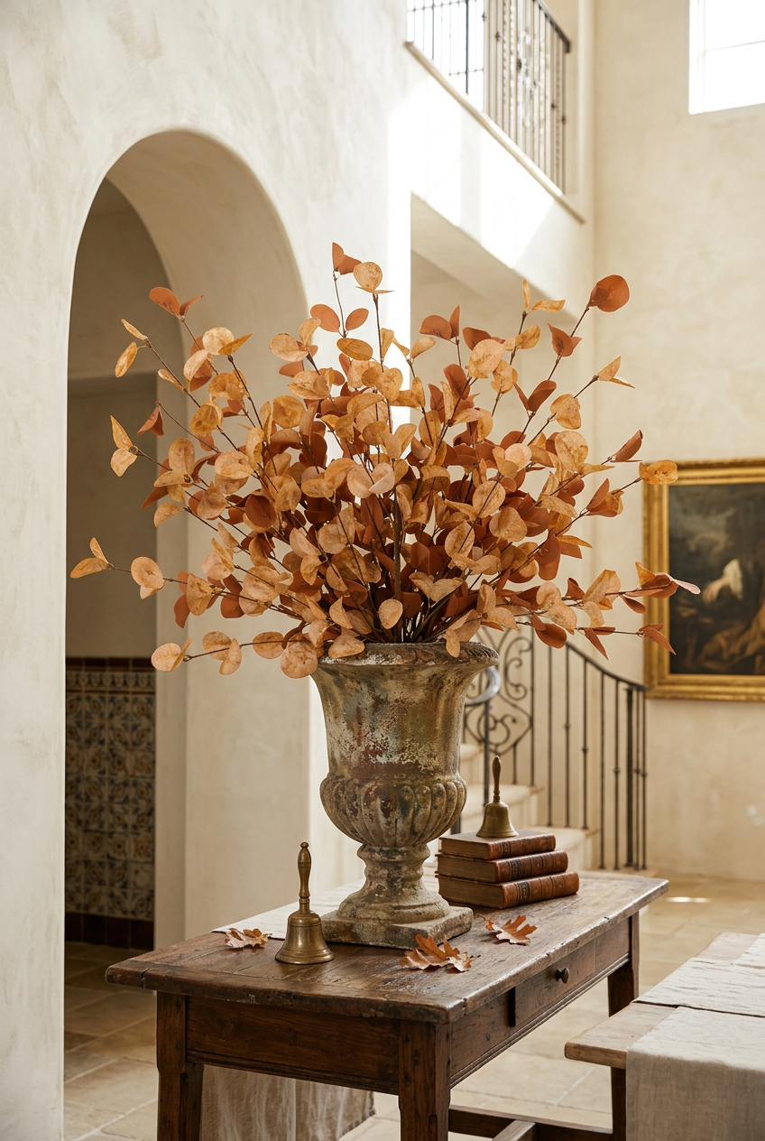 22.8" Faux Eucalyptus Stems | 7 Colors | Artificial Greenery | Eco Perennial