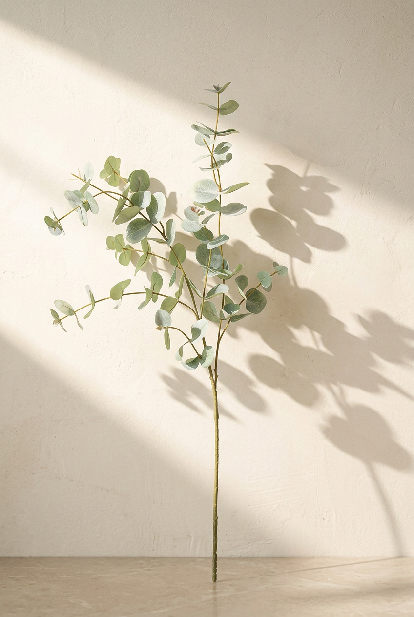 37.4" Tall Faux Eucalyptus Branches | 3 Colors Sage Green | Artificial Greenery | Eco Perennial