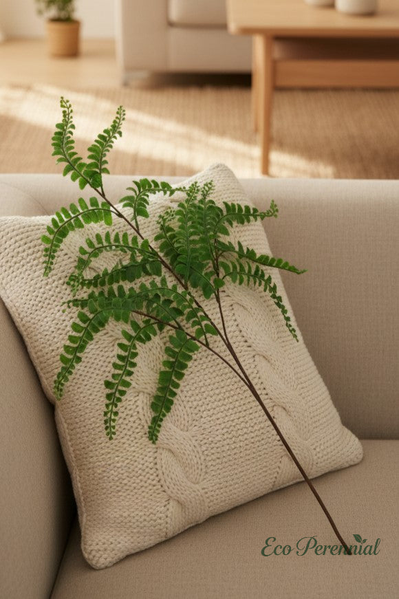Artificial Maidenhair Fern Branch – Faux Greenery Stem | Artificial Floral Arrangement | Eco Perennial