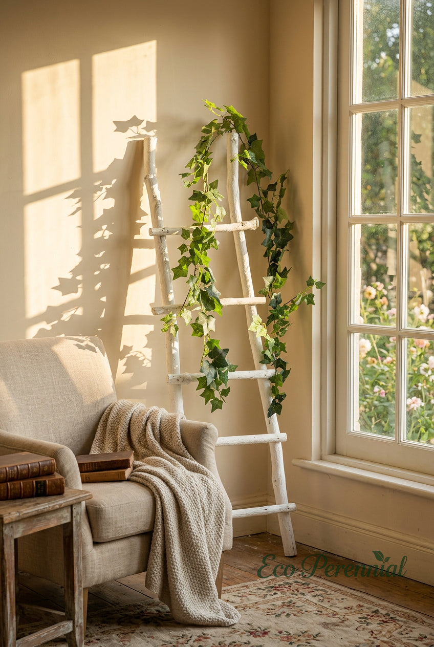 71" Cascading Faux Ivy & Heartleaf Vines | Artificial Greenery | Eco Perennial