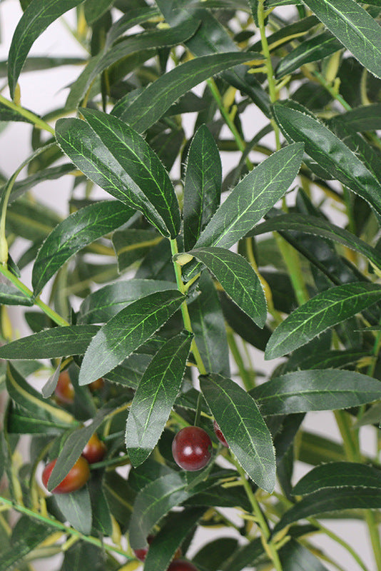 37" Faux Olive Branches | 6-Fork Mediterranean Stems | Artificial Greenery | Eco Perennial