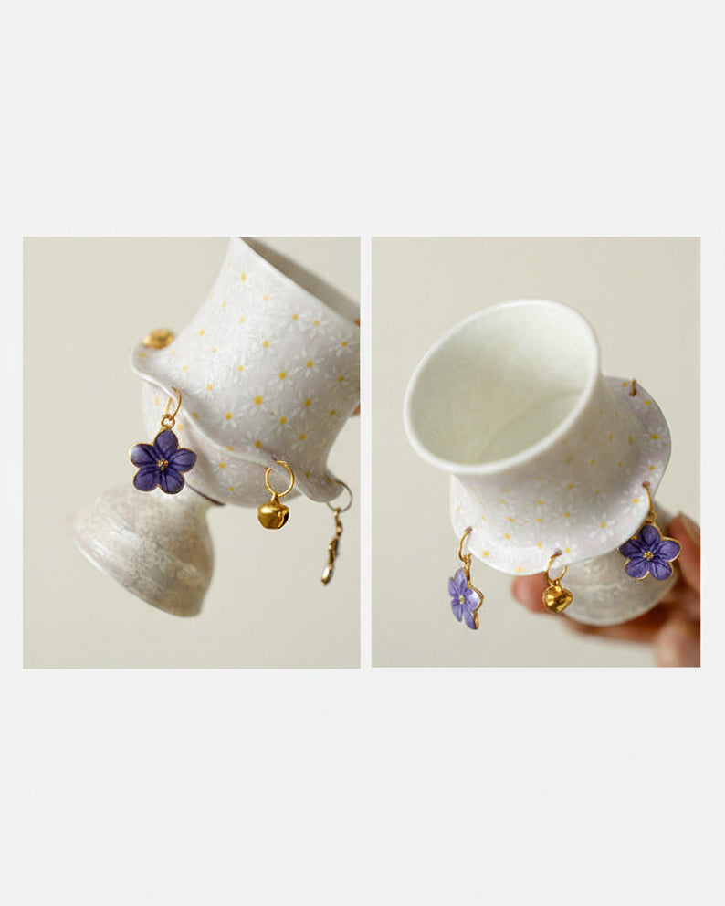 Hand-painted floral ceramic tea cup unique gift for tea lovers — Eco Perennial