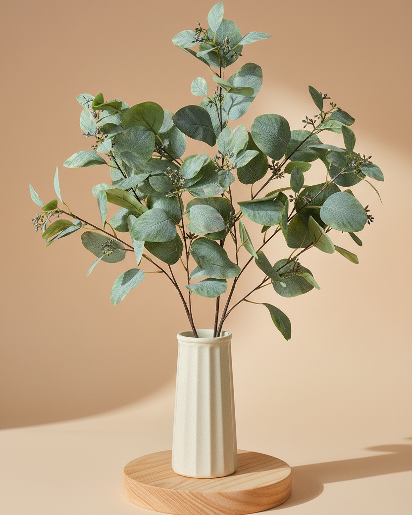 Minimalist artificial greenery arrangement in a modern vase - Eco Perennial