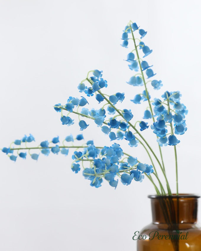 Multi-stem artificial bell flowers showing flexible bendable branches - Eco Perennial