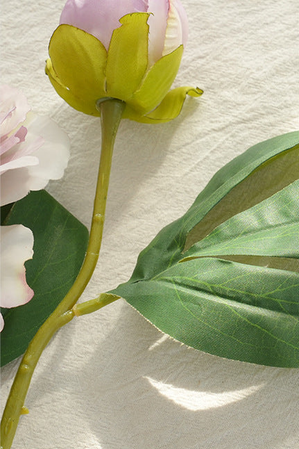 "Imperial Bloom" | Large Silk Peony Stem | Premium Faux Peony Flower | Artificial Floral Arrangement | Eco Perennial