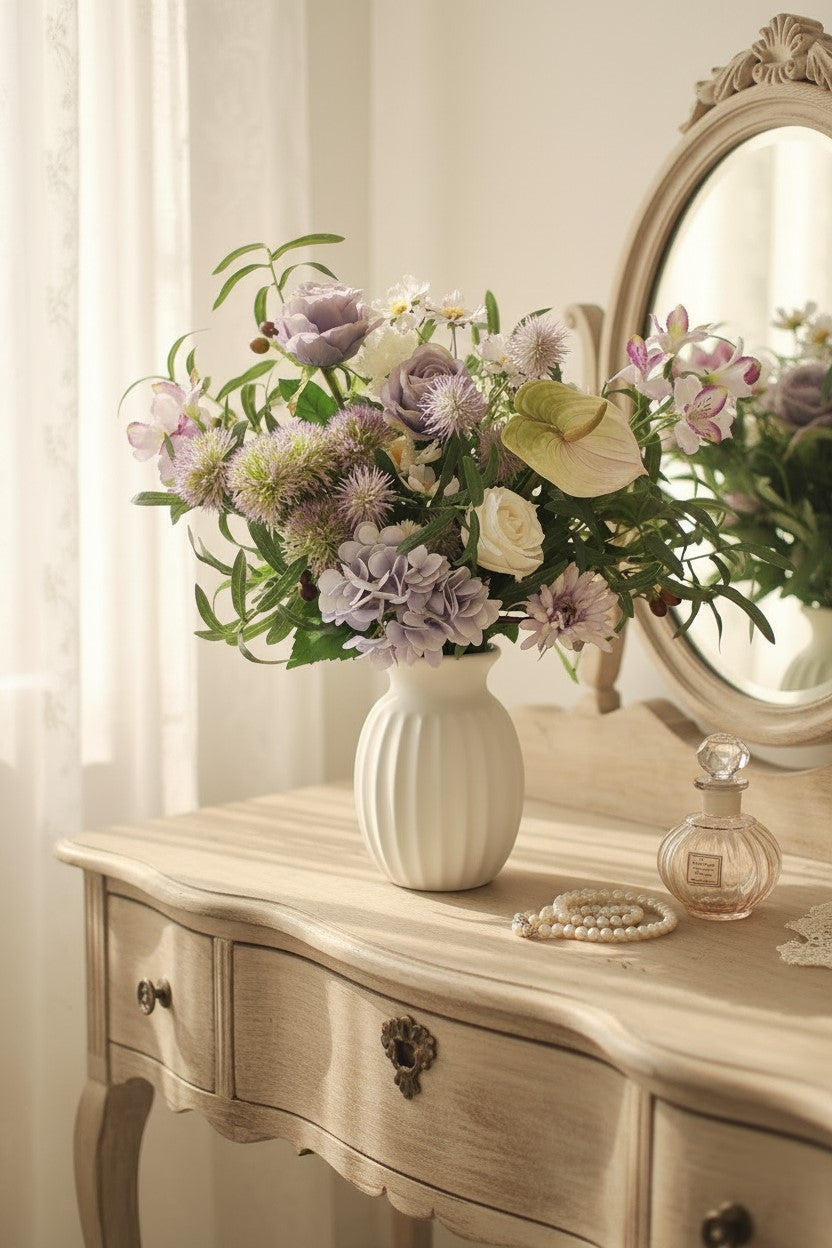 "Amethyst Dream" | Grand French Lavender Silk Bouquet | Artificial Floral Arrangement | Eco Perennial