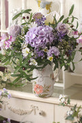 "Amethyst Dream" | Serene Lavender French Bouquet "Amethyst Dream" French Style Silk Bouquet Only | Realistic Faux Silk Flowers for Home Decor - Eco Perennial