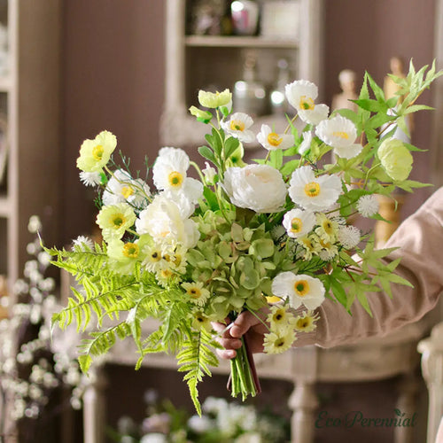 "Antique Mauve" Artisan Bouquet | Moody Dusty Rose Arrangement | Realistic Faux Silk Flowers for Home Decor - Eco Perennial