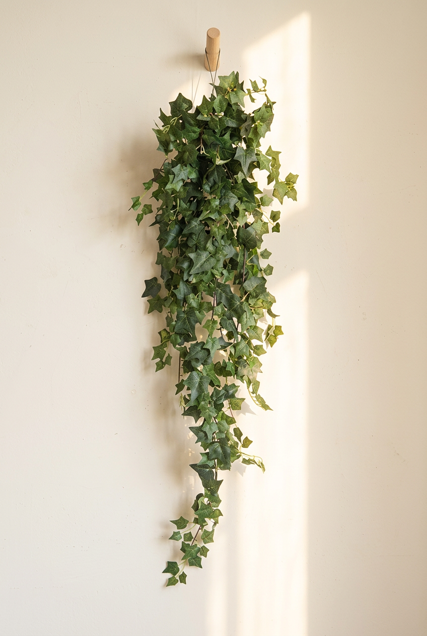 51" Cascading Faux Ivy Vines | 18-Fork Hanging Greenery | Artificial Greenery | Eco Perennial