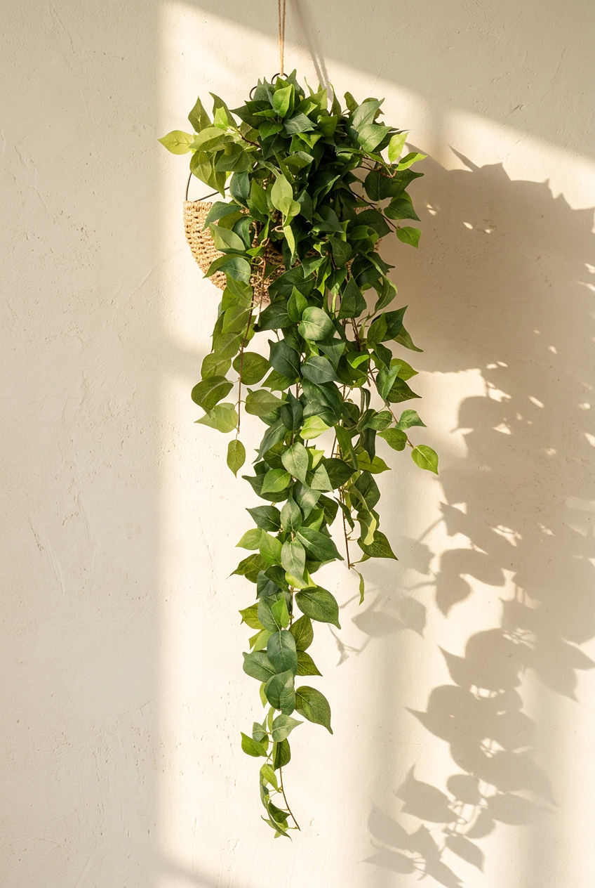 51" Cascading Faux Ivy Vines | 18-Fork Hanging Greenery | Artificial Greenery | Eco Perennial