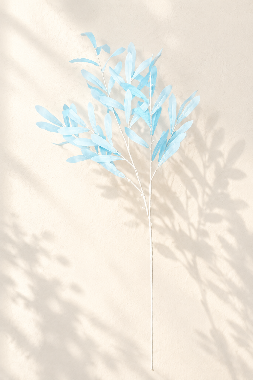 Colorful Faux Olive Branches | 37.5" 6-Fork Stems in 10 Colors Dusty Blue | Artificial Greenery | Eco Perennial