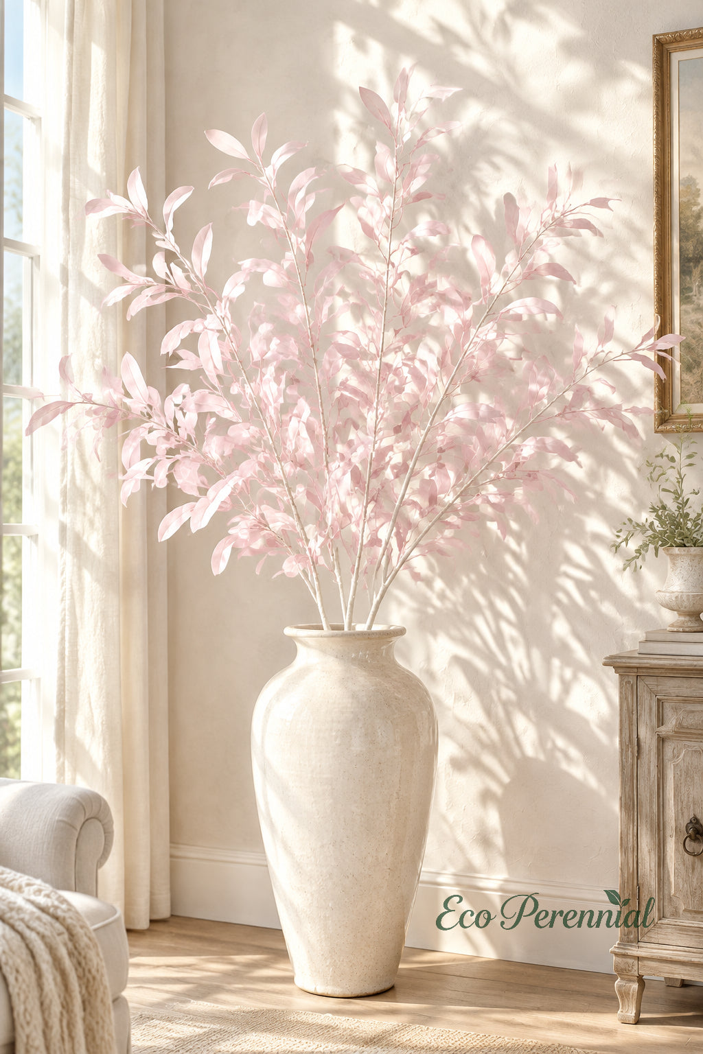 Colorful Faux Olive Branches | 37.5" 6-Fork Stems in 10 Colors | Artificial Greenery | Eco Perennial