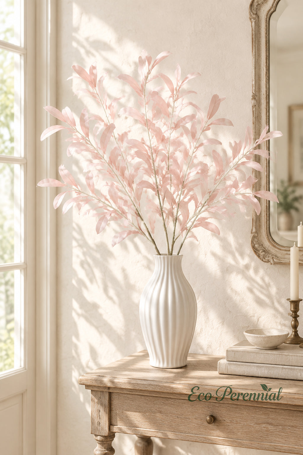 Colorful Faux Olive Branches | 37.5" 6-Fork Stems in 10 Colors | Artificial Greenery | Eco Perennial
