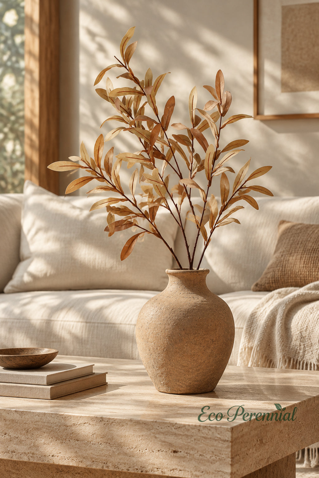 Colorful Faux Olive Branches | 37.5" 6-Fork Stems in 10 Colors | Artificial Greenery | Eco Perennial