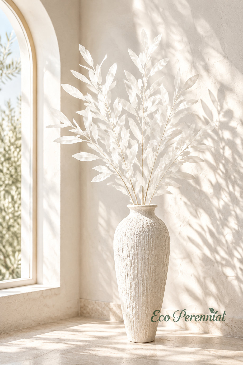 Colorful Faux Olive Branches | 37.5" 6-Fork Stems in 10 Colors | Artificial Greenery | Eco Perennial