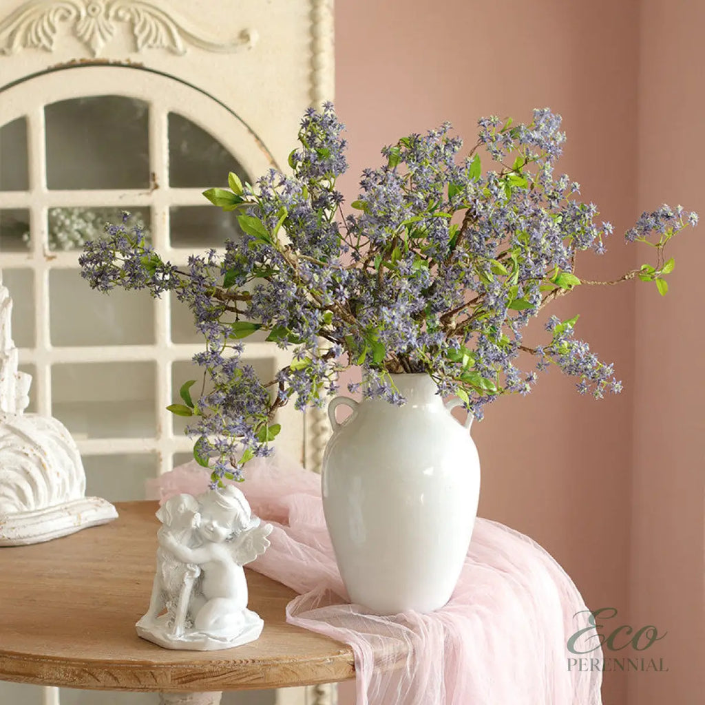 "Ethereal Grace" | Premium Silk Orchid Stem | Realistic Faux Silk Flowers for Home Decor - Eco Perennial