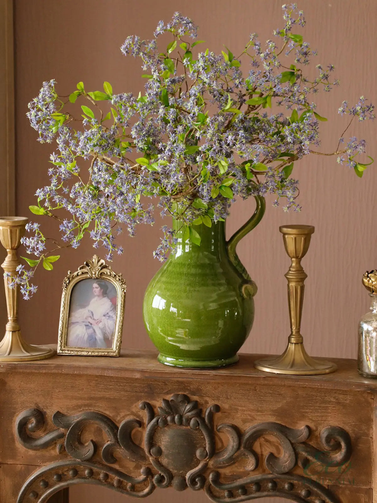 "Ethereal Grace" | Premium Silk Orchid Stem | Realistic Faux Silk Flowers for Home Decor - Eco Perennial