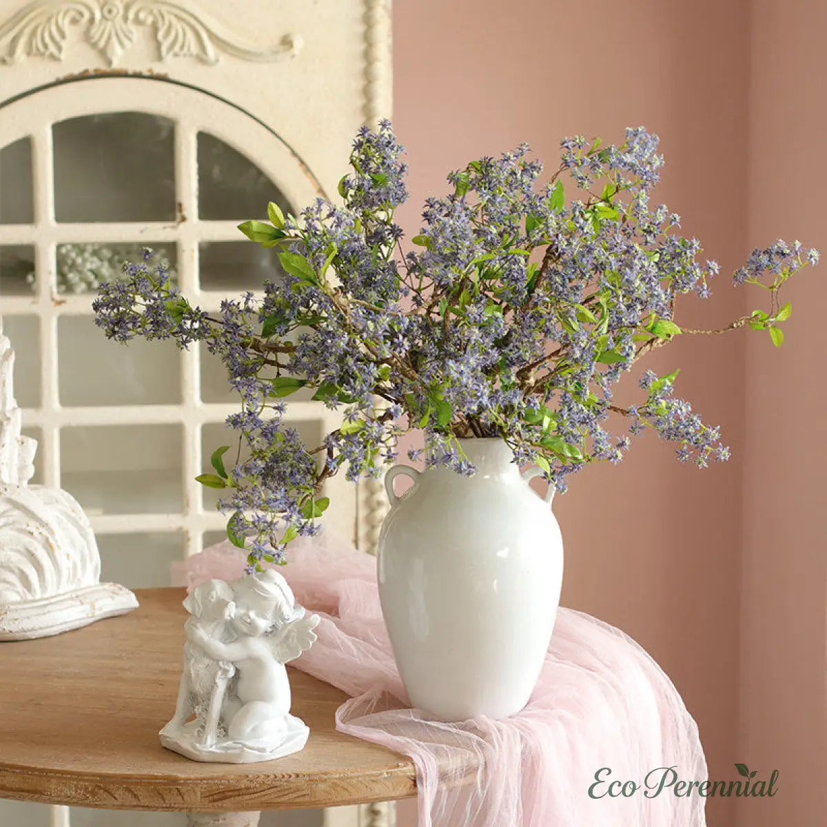 "Ethereal Grace" | Premium Silk Orchid Stem | Realistic Faux Silk Flowers for Home Decor - Eco Perennial