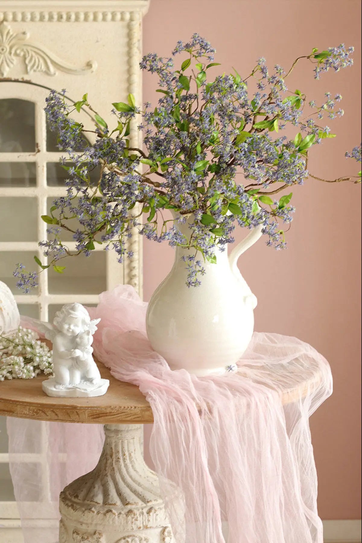 "Ethereal Grace" | Premium Silk Orchid Stem | Realistic Faux Silk Flowers for Home Decor - Eco Perennial