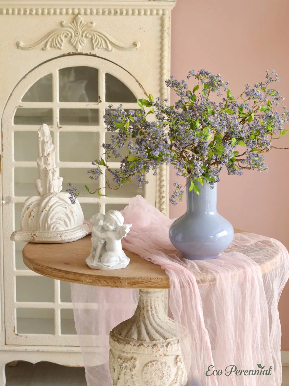 "Ethereal Grace" | Premium Silk Orchid Stem | Realistic Faux Silk Flowers for Home Decor - Eco Perennial