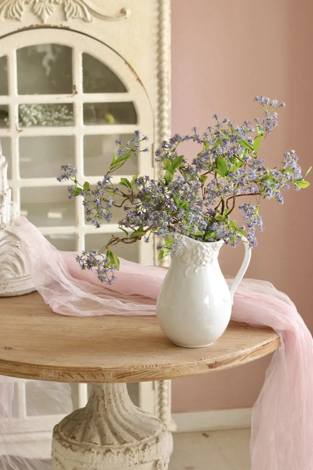 "Ethereal Grace" | Premium Silk Orchid Stem Gradient Purple | Realistic Faux Silk Flowers for Home Decor - Eco Perennial