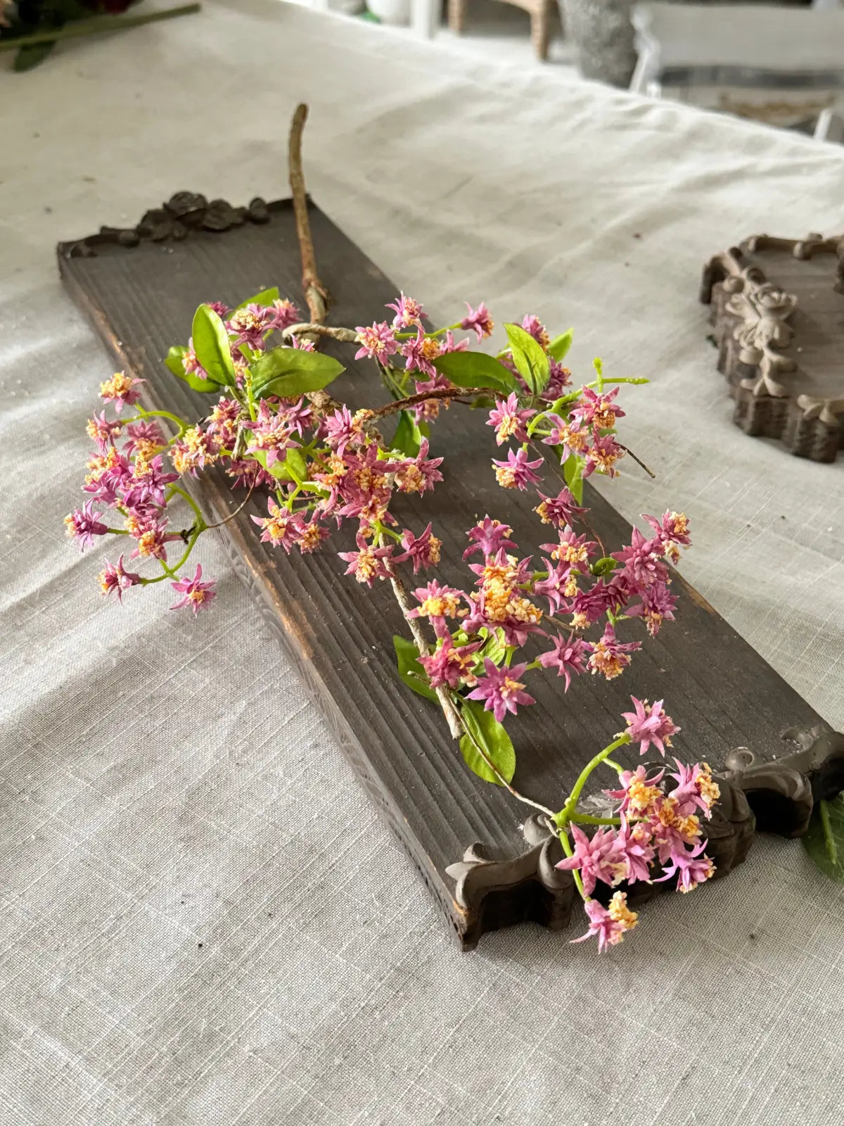"Ethereal Grace" | Premium Silk Orchid Stem Romantic Petal Pink | Realistic Faux Silk Flowers for Home Decor - Eco Perennial