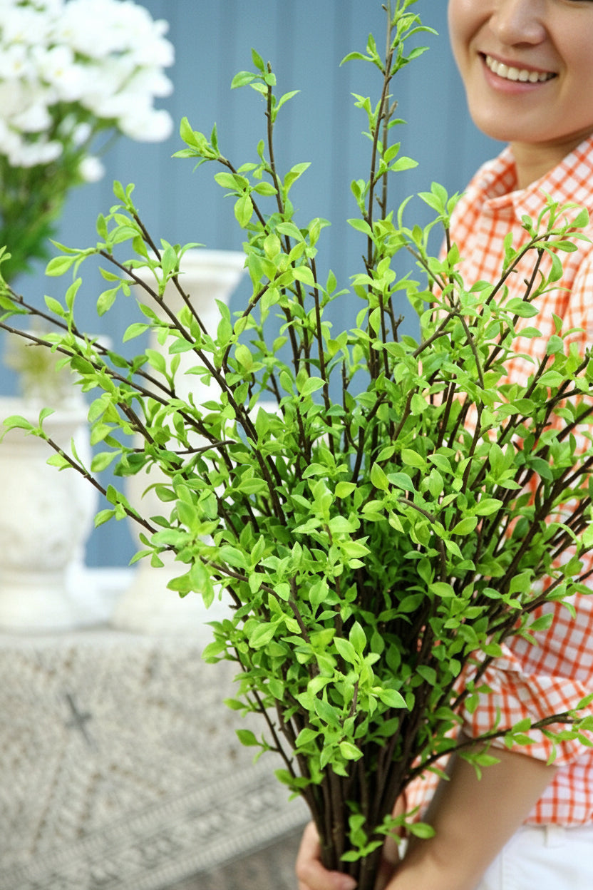 "Willow Mist" | Faux Snow Willow Artificial Branch