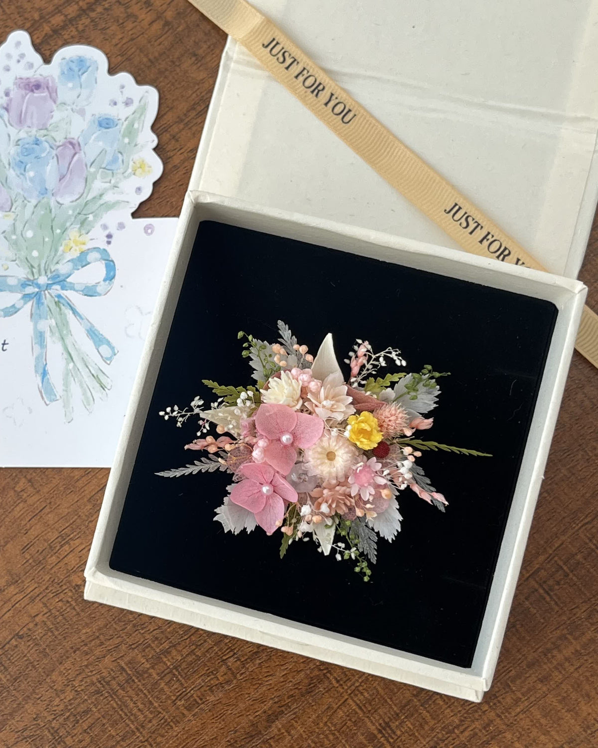 Blush Garden Real Flower Ring | Genuine Preserved Floral Jewelry | Eco Perennial