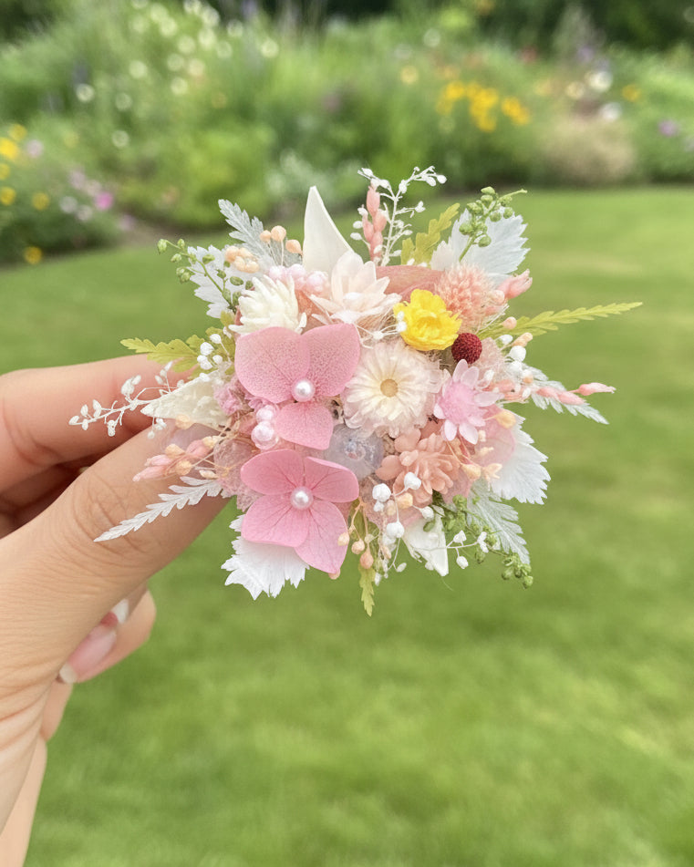 Blush Garden Real Flower Ring | Genuine Preserved Floral Jewelry | Eco Perennial
