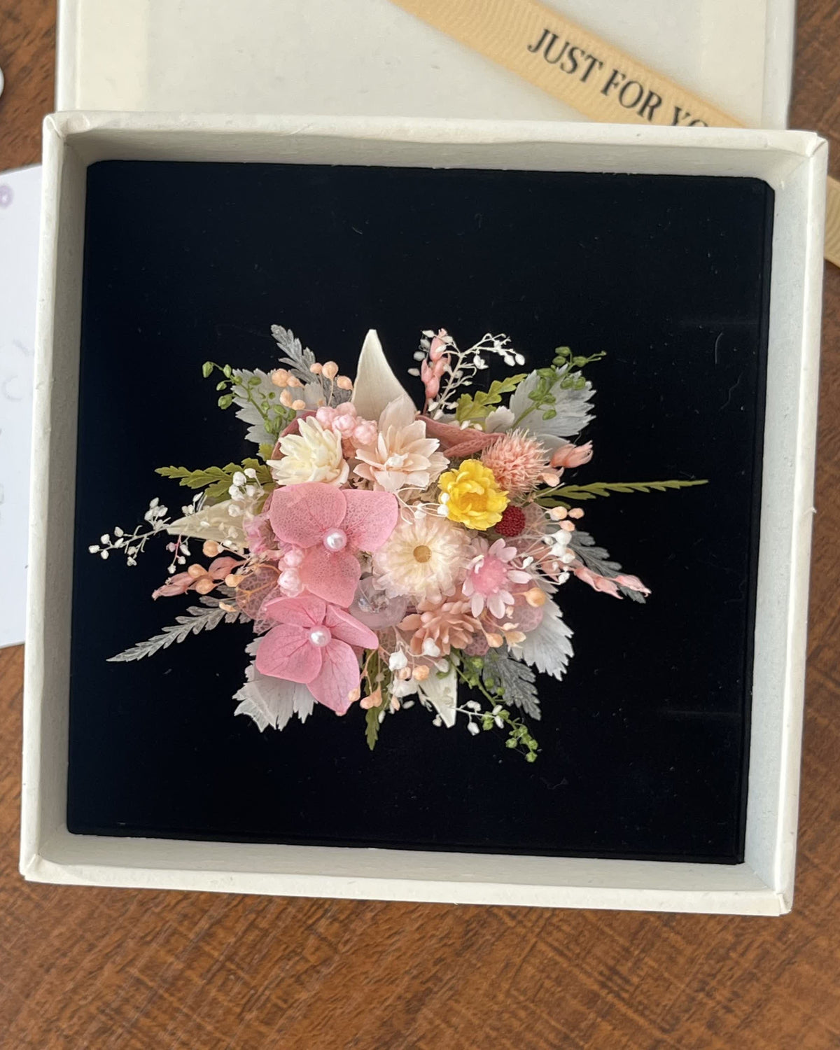 Blush Garden Real Flower Ring | Genuine Preserved Floral Jewelry | Eco Perennial