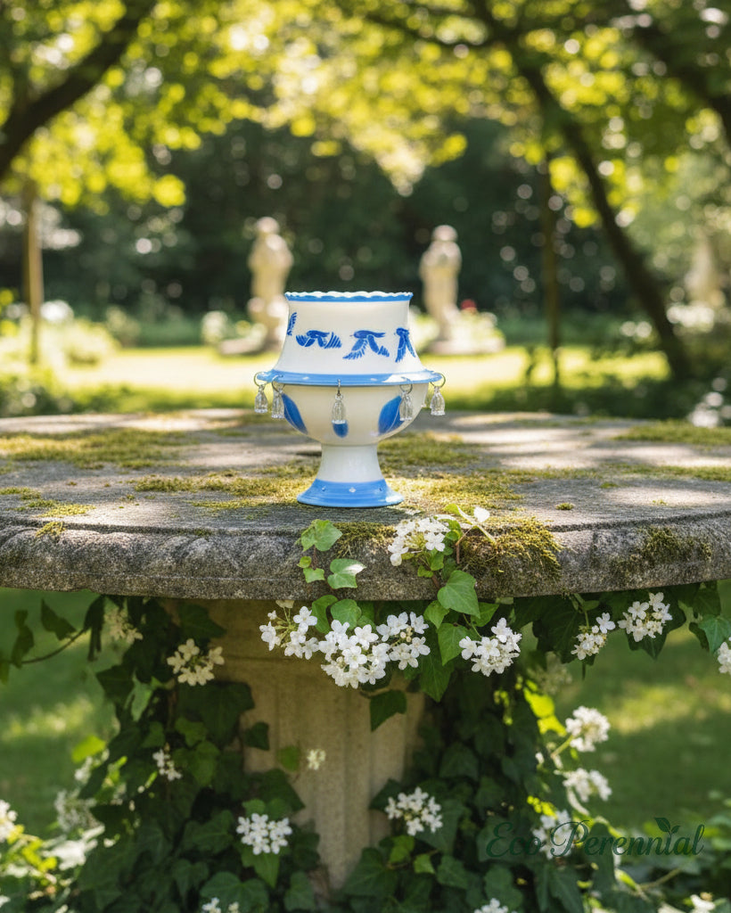 Flying Bird Spinning Cup — European lifestyle scene, handcrafted ceramic teacup gift for her