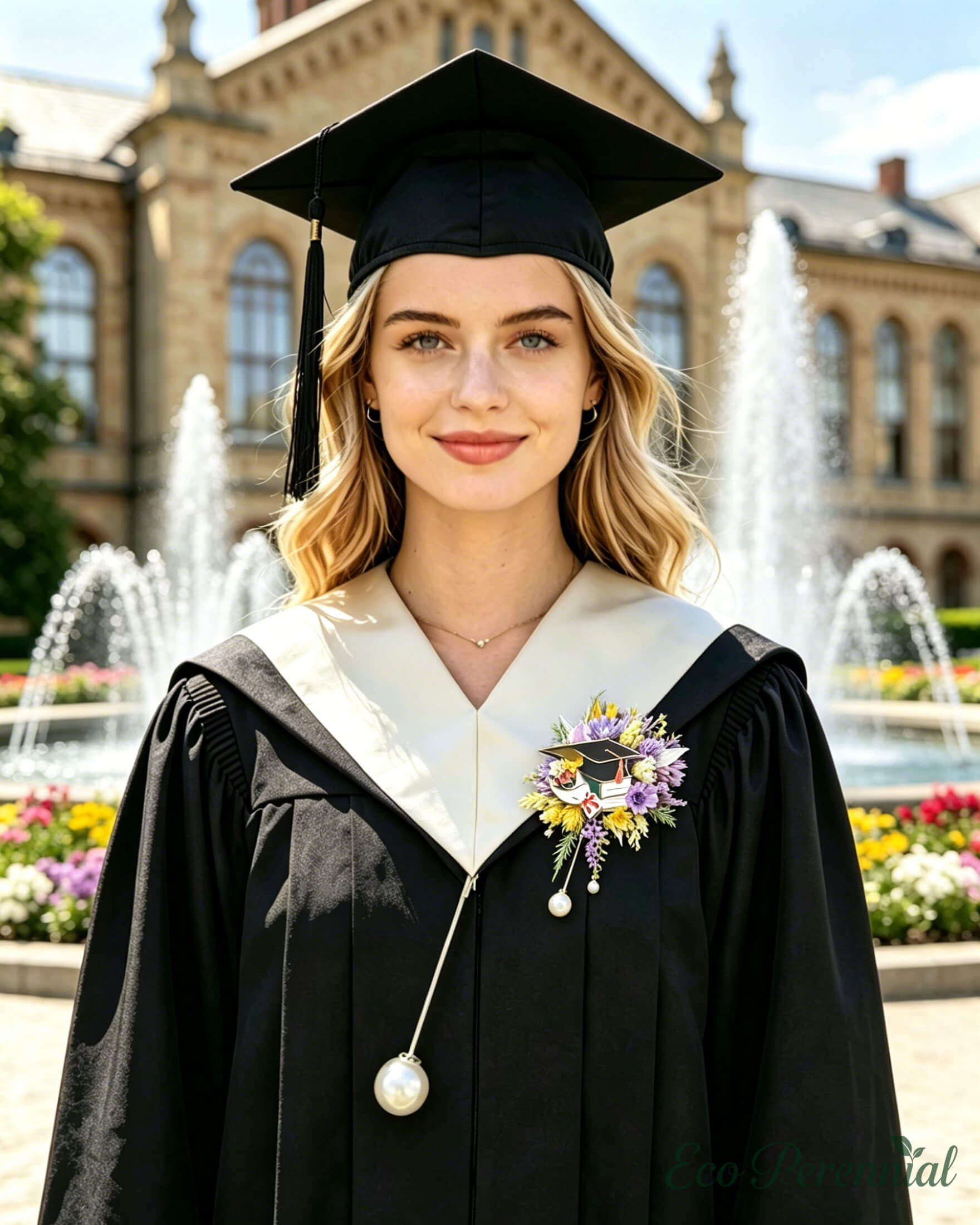 "Eternal Honors" Graduation Corsage Brooch | Handcrafted Preserved Flower Keepsake - Eco Perennial | Brooches & Pins | Eco Perennial