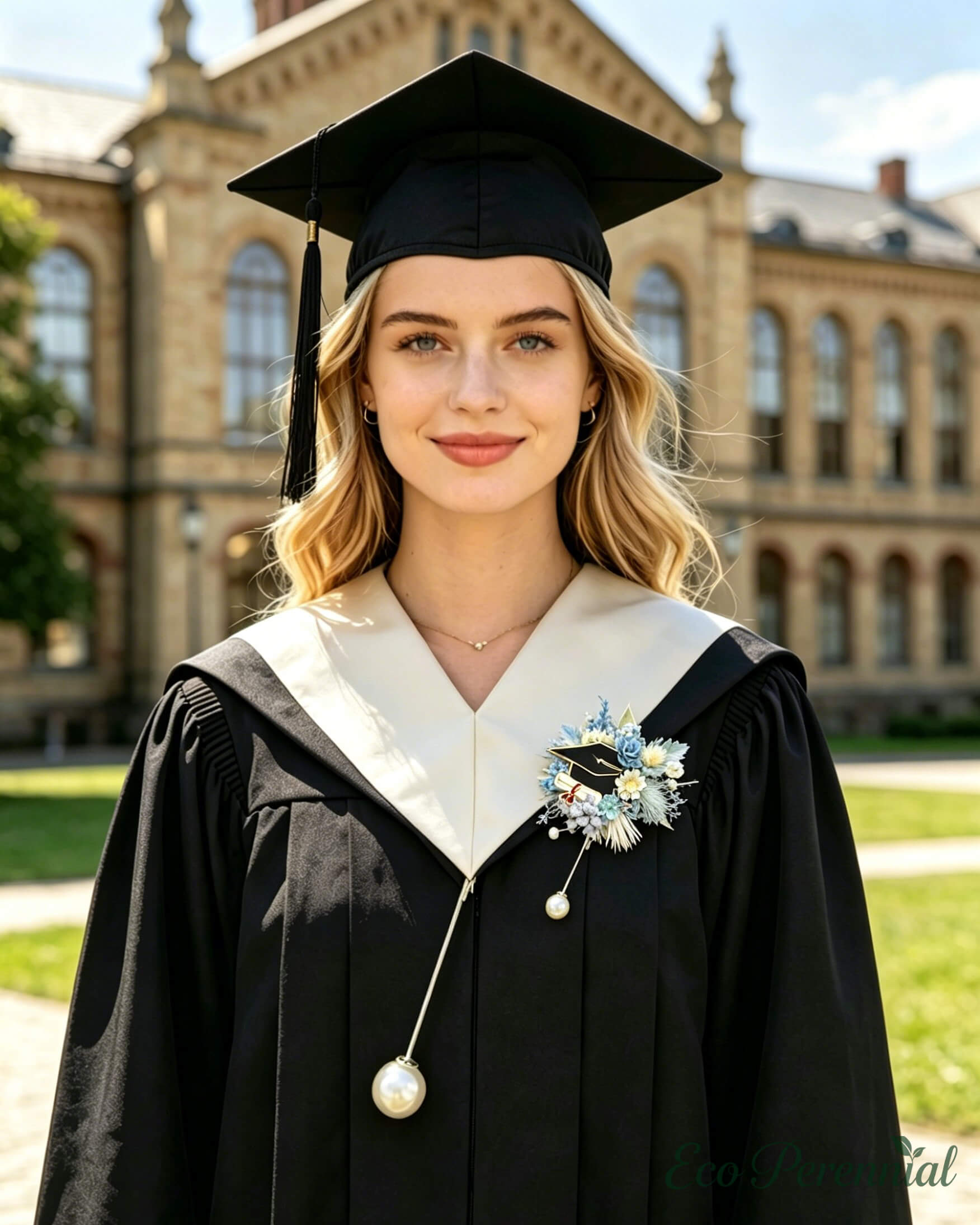 "Eternal Honors" Graduation Corsage Brooch | Handcrafted Preserved Flower Keepsake - Eco Perennial | Brooches & Pins | Eco Perennial
