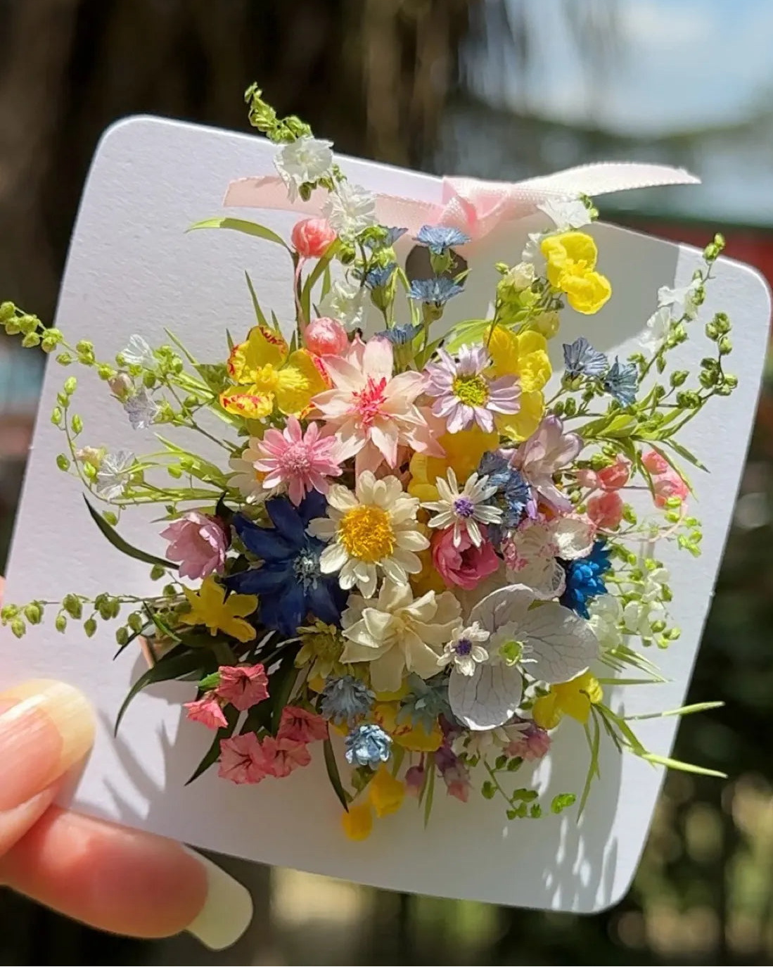 Handcrafted Preserved Flower Hair Clip | Wildflower Barrette - Eco Perennial | Hair Accessories | Eco Perennial