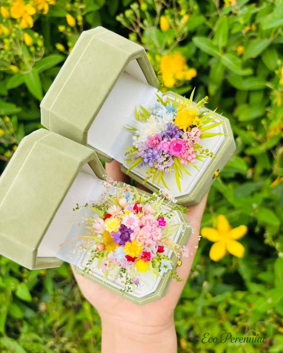 Handcrafted Preserved Flower Ring | ’Secret Garden’ Wild Garden Series - Eco Perennial (Copy) - Jewelry
