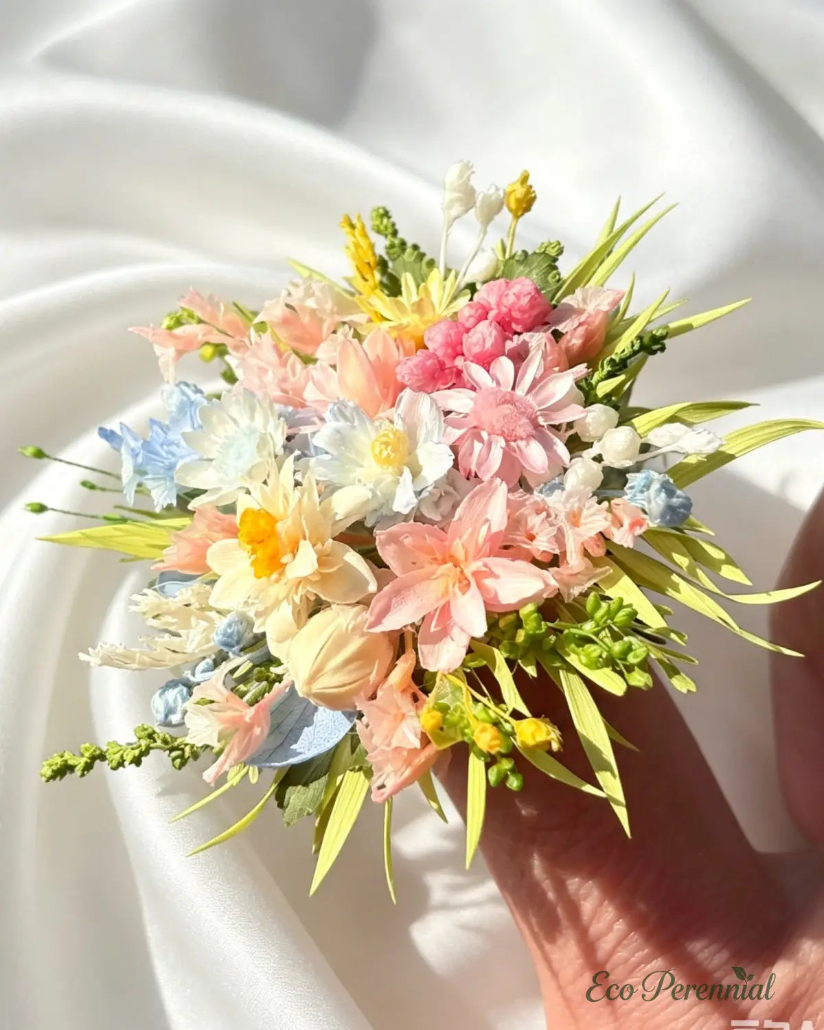 Handcrafted Preserved Flower Ring | ’Secret Garden’ Bouquet - Eco Perennial - Jewelry