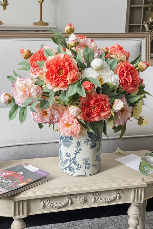 "Imperial Bloom" | Large Silk Peony Stem | Premium Faux Peony Flower | Artificial Floral Arrangement | Eco Perennial