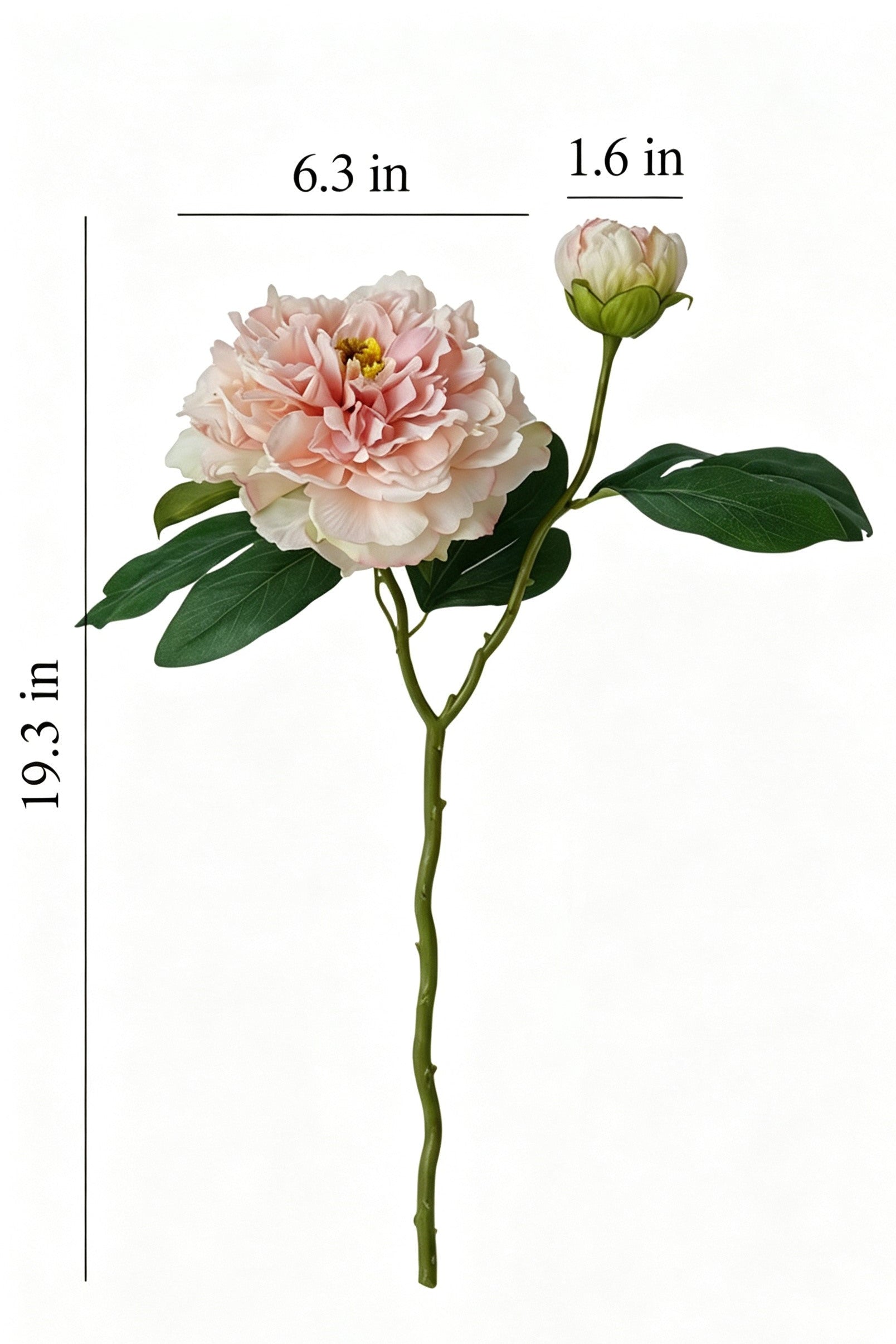 "Imperial Bloom" | Large Silk Peony Stem | Premium Faux Peony Flower | Artificial Floral Arrangement | Eco Perennial