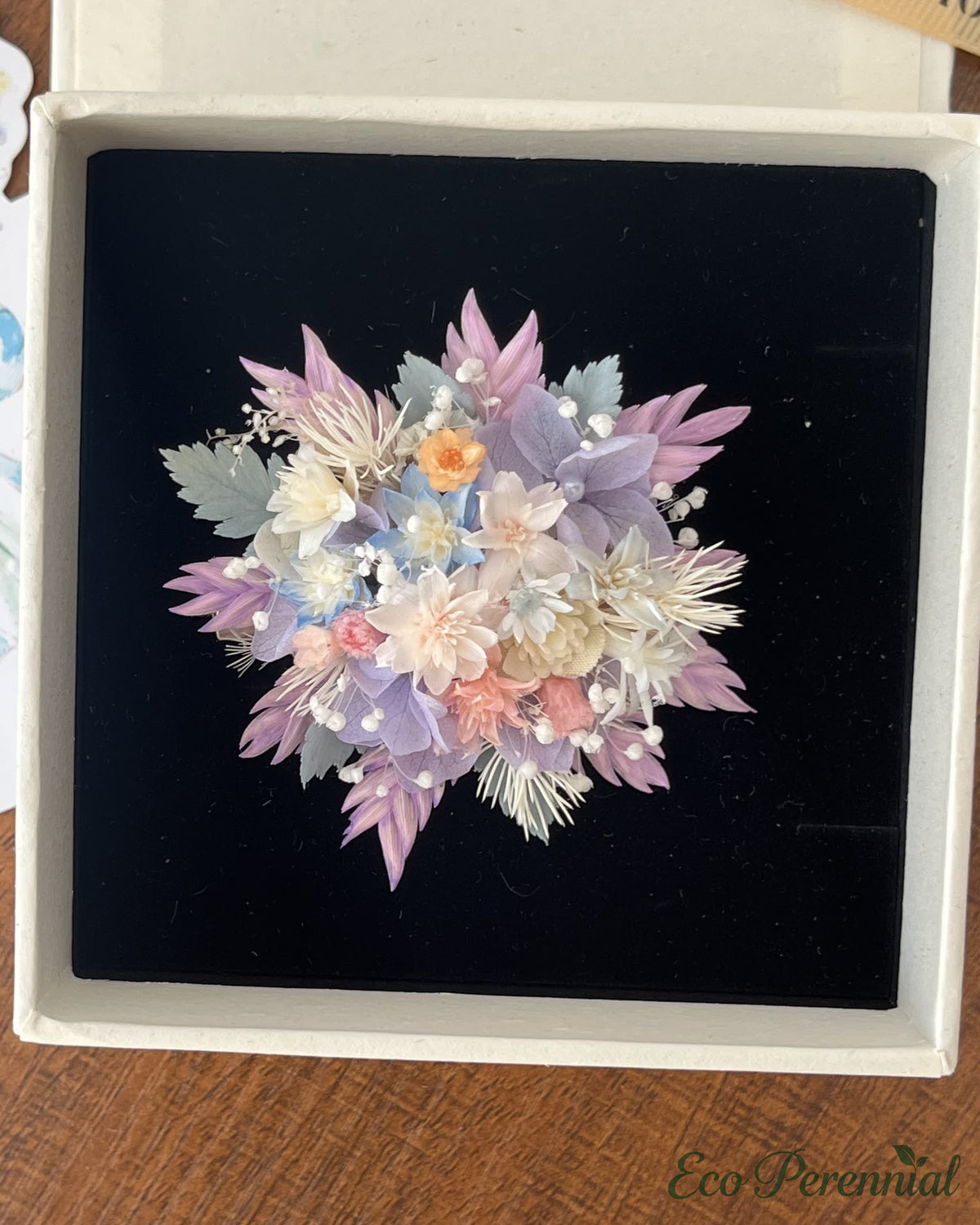 Lavender Dream Wildflower Ring | Preserved Botanical Floral Jewelry | Eco Perennial