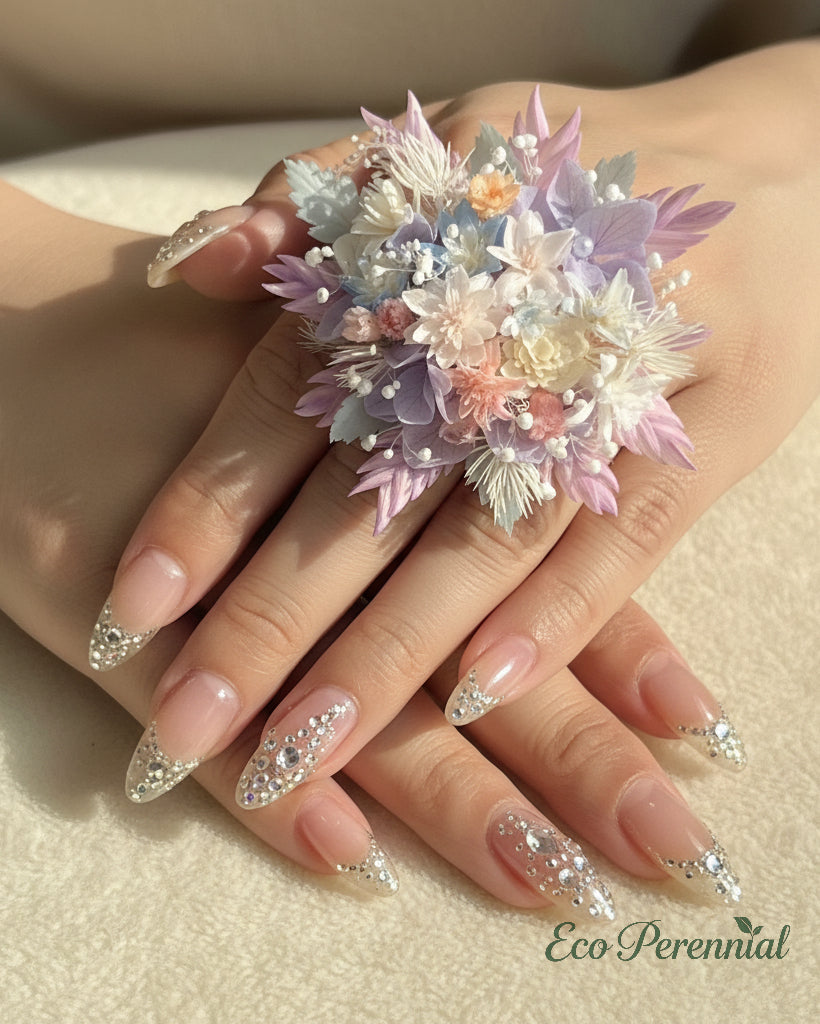 Lavender Dream Wildflower Ring | Preserved Botanical Floral Jewelry | Eco Perennial