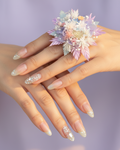 Lavender Ring - Diamond Nails Overlapping Purple