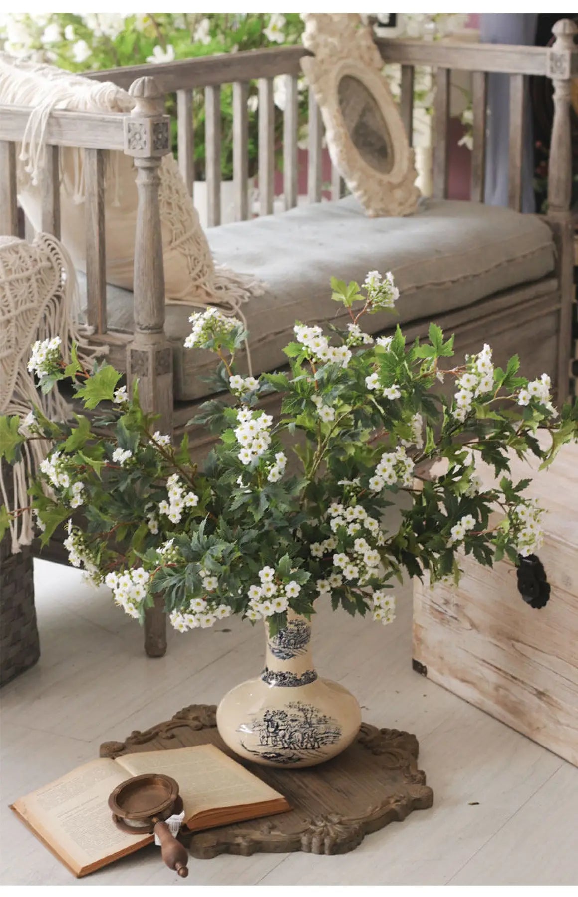 "Meadow Spheres" | Artisan Mixed Globe Flower Bouquet A Bunch of 12 Stems | Realistic Faux Silk Flowers for Home Decor - Eco Perennial