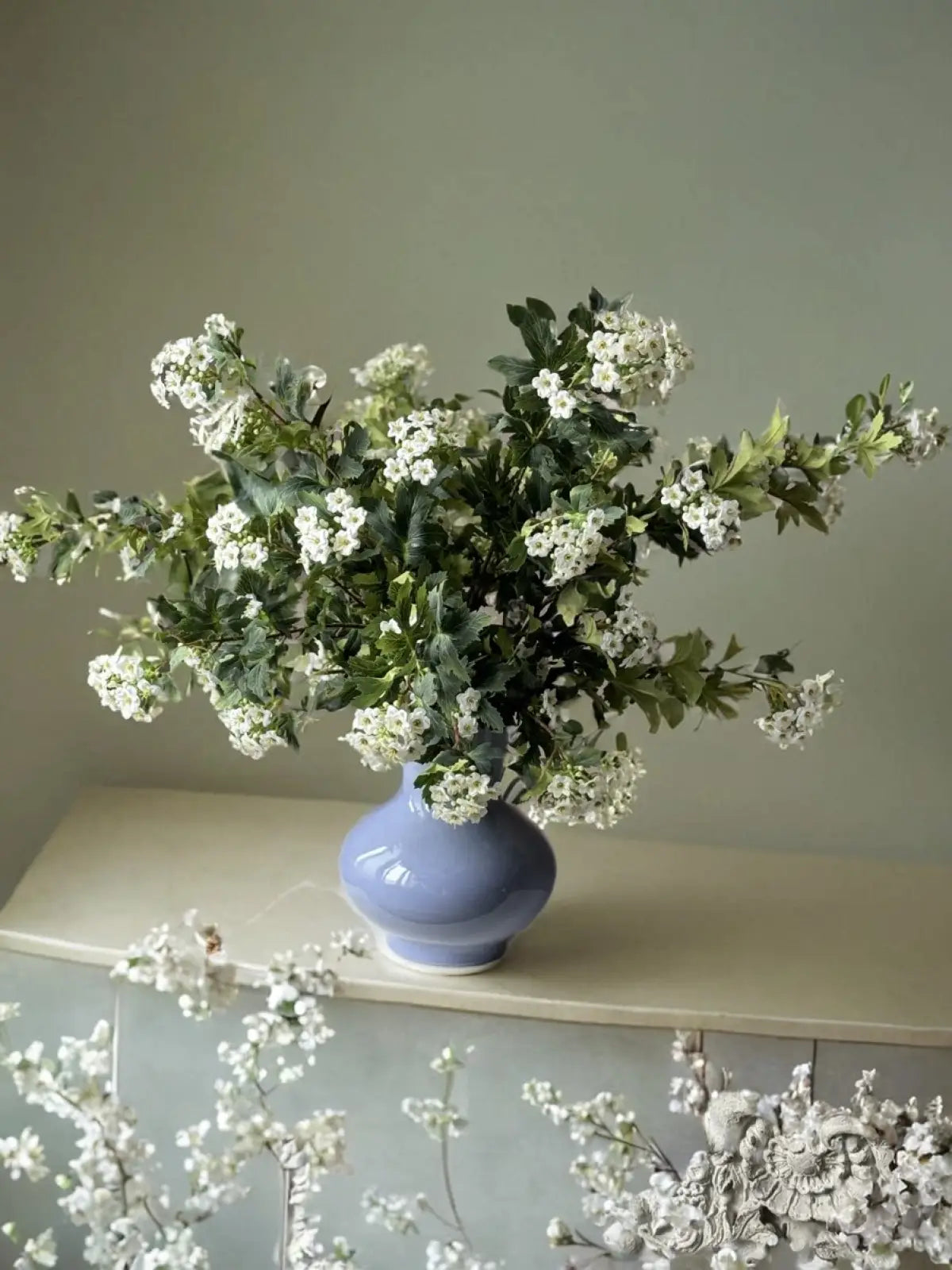 "Meadow Spheres" | Artisan Mixed Globe Flower Bouquet A Bunch of 8 Stems | Realistic Faux Silk Flowers for Home Decor - Eco Perennial