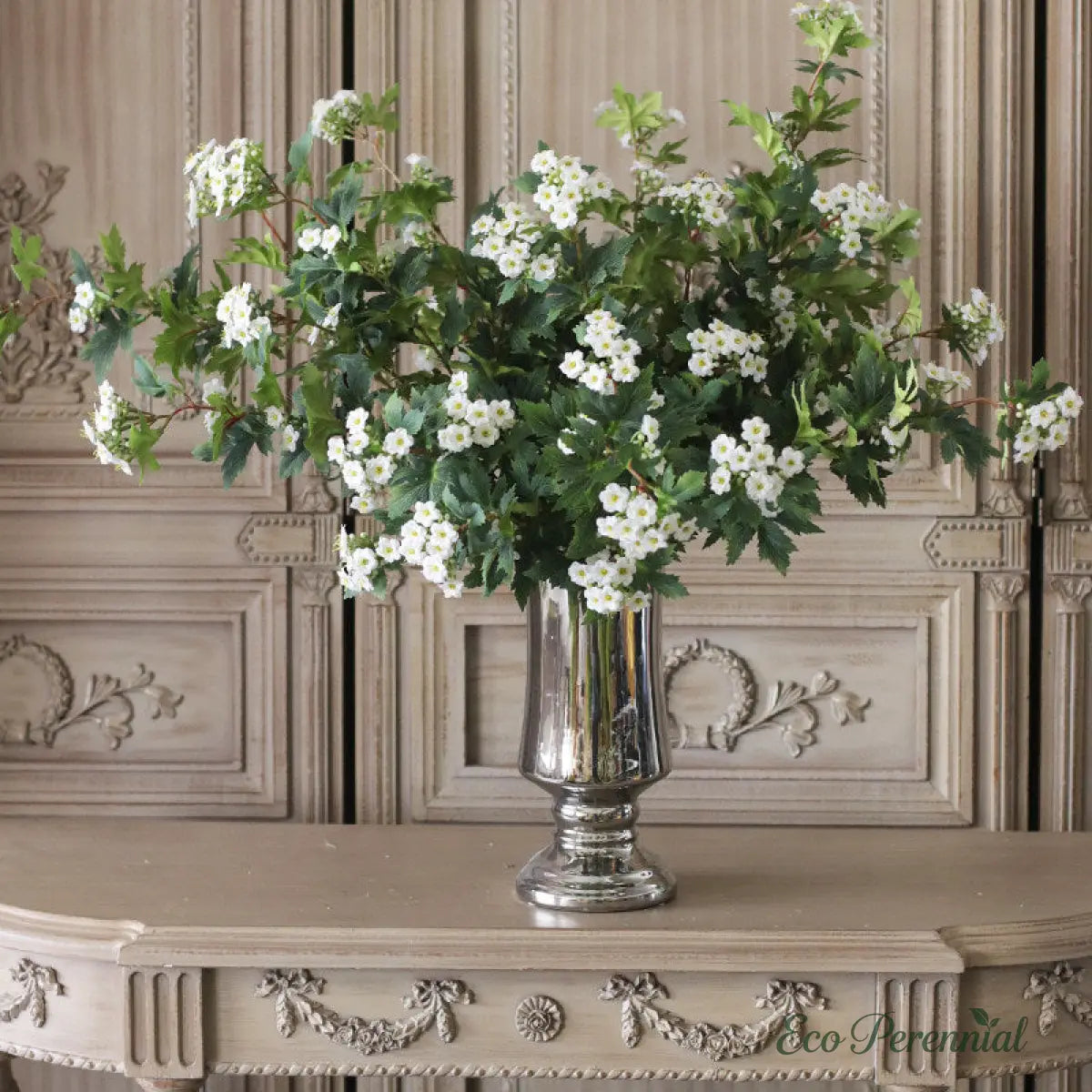 "Meadow Spheres" | Artisan Mixed Globe Flower Bouquet | Realistic Faux Silk Flowers for Home Decor - Eco Perennial