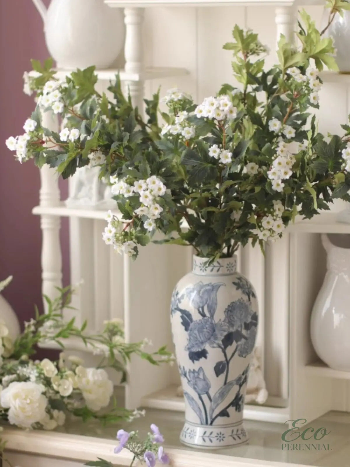 "Meadow Spheres" | Artisan Mixed Globe Flower Bouquet | Realistic Faux Silk Flowers for Home Decor - Eco Perennial
