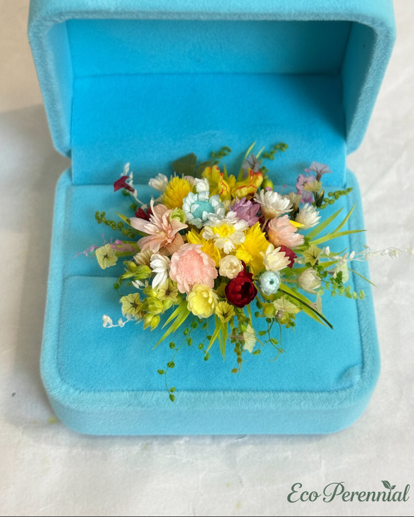 Miniature Wildflower Bouquet Ring – Handcrafted Floral Statement Jewelry | Jewelry | Eco Perennial