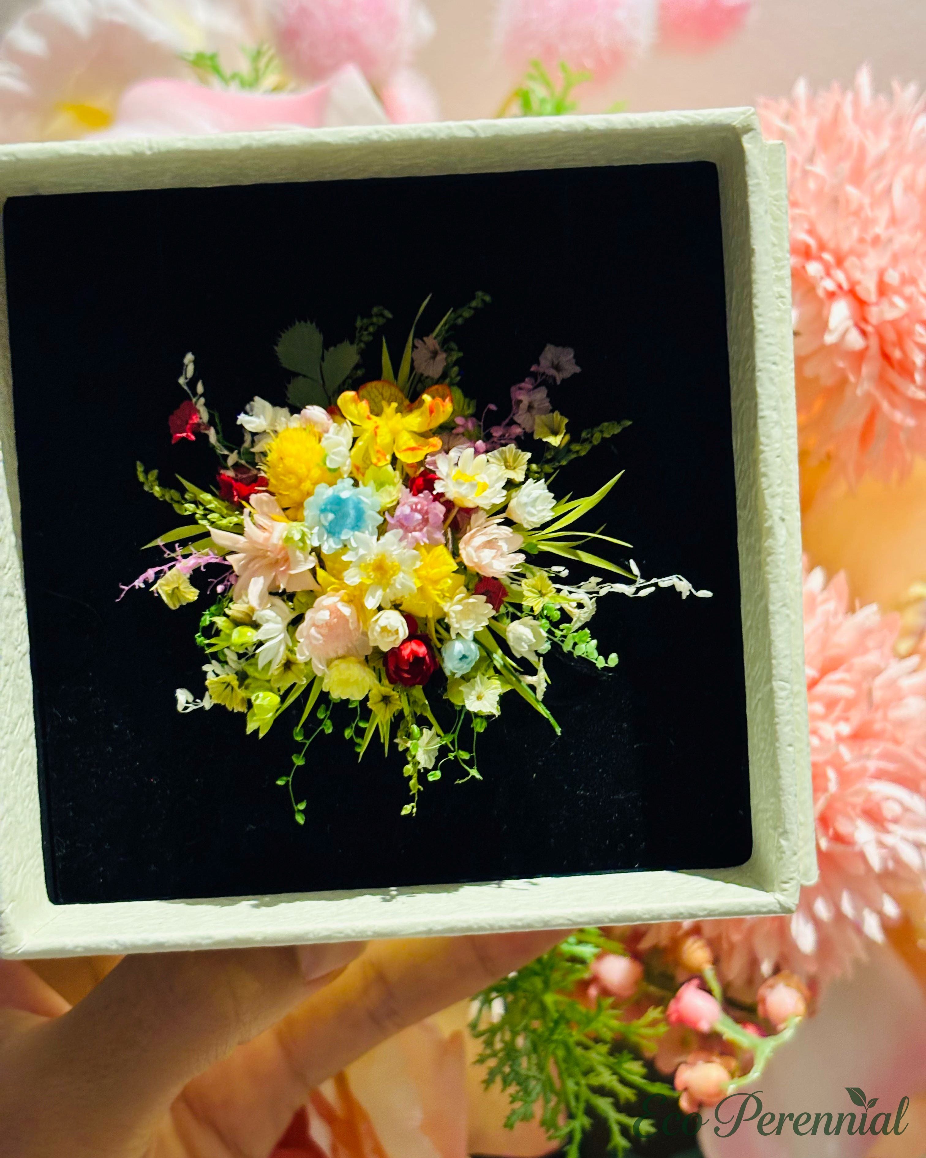 Miniature Wildflower Bouquet Ring – Handcrafted Floral Statement Jewelry | Jewelry | Eco Perennial