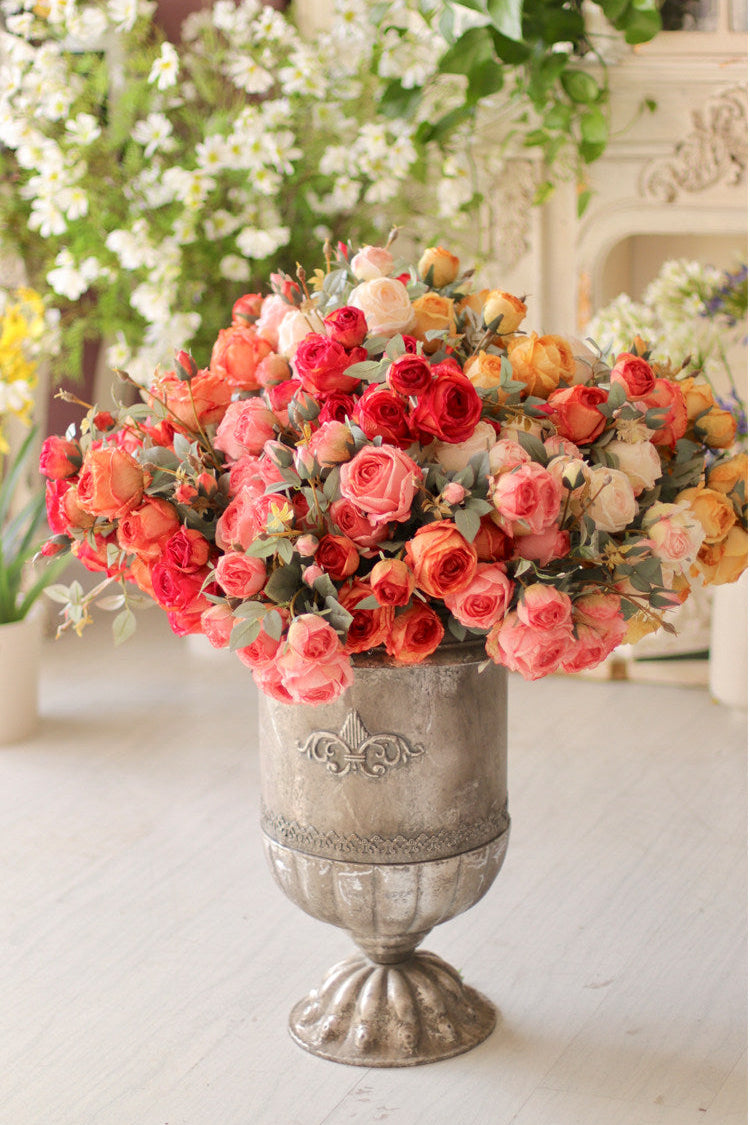 "The Eternal Muse" | Signature Handcrafted Silk Rose Collection | Realistic Faux Silk Flowers for Home Decor - Eco Perennial
