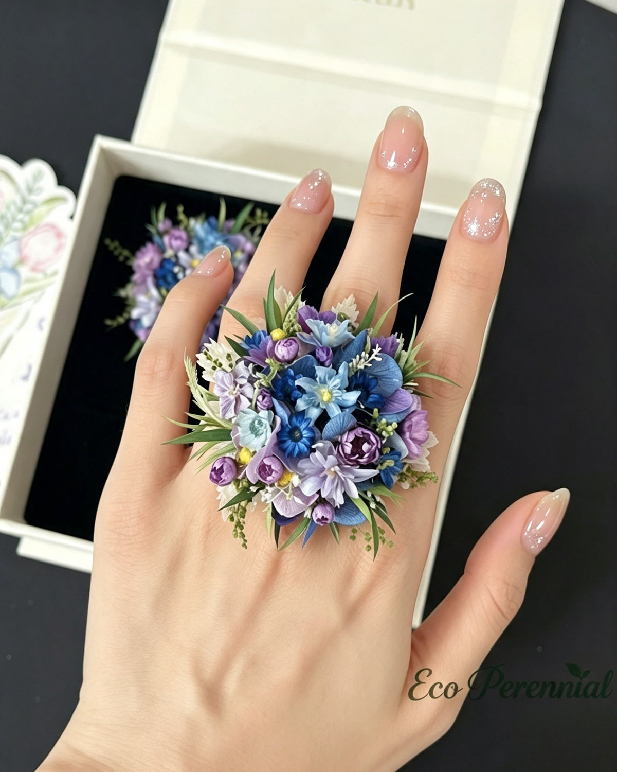 Preserved Flower Ring & Brooch | Floral Jewelry – Eco Perennial | Jewelry | Eco Perennial