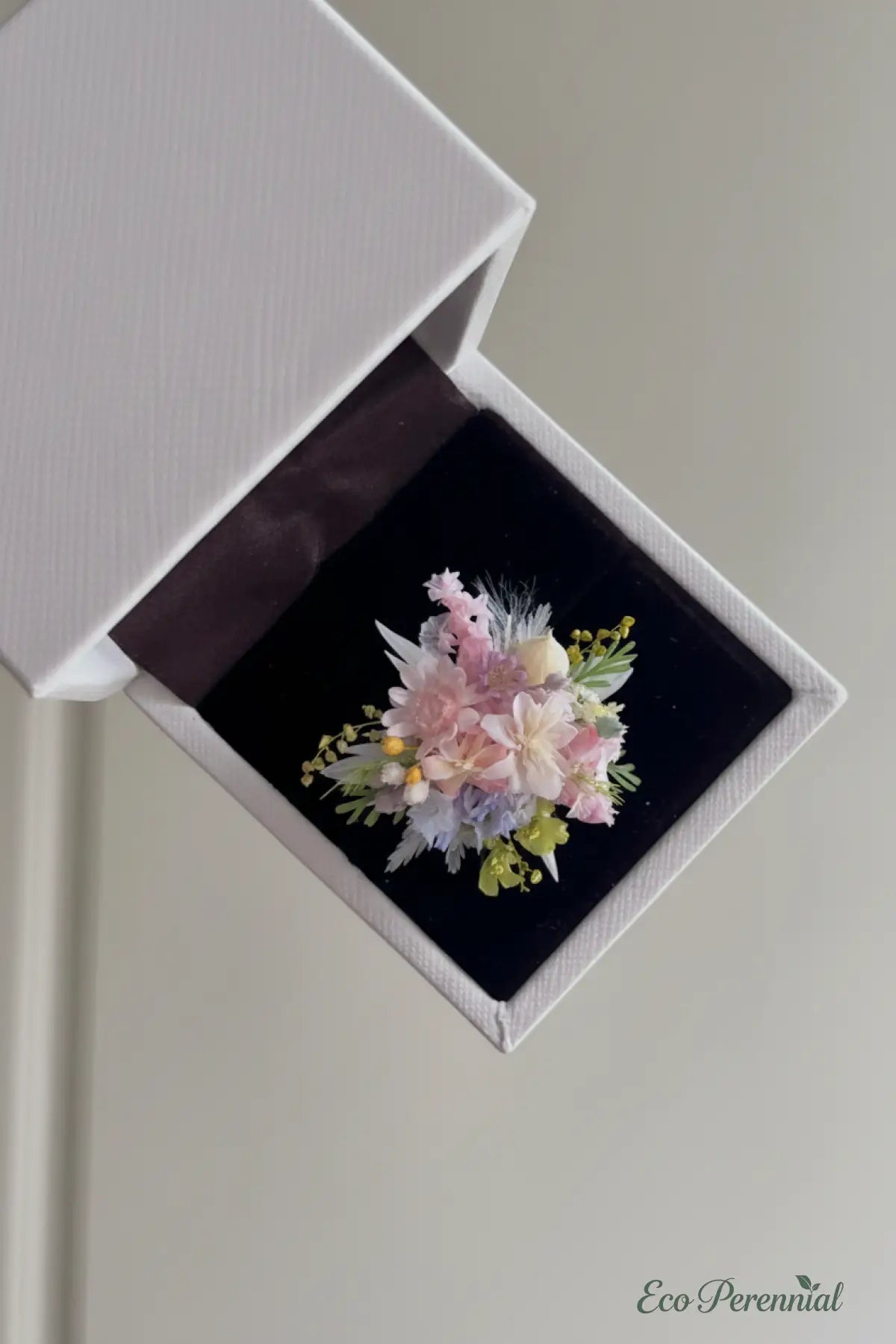 Preserved Real Flower Bouquet Ring – Handcrafted Eternal Floral Jewelry | Realistic Faux Silk Flowers for Home Decor - Eco Perennial